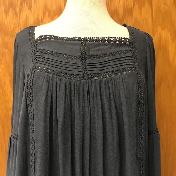 NWT the Loft navy blue dress flowy - Picture 2 of 5